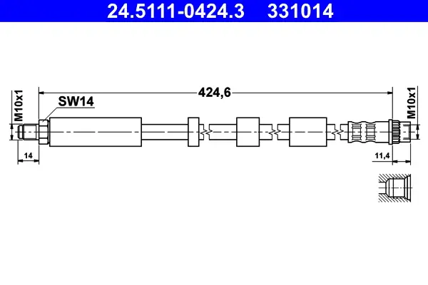 Sale ATE 24.5111-0424.3 - Bremsschlauch