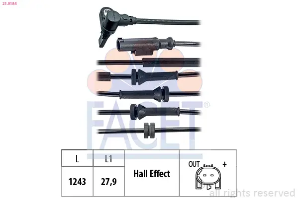 Online Kaufen FACET 21.0184 - Sensor, Raddrehzahl