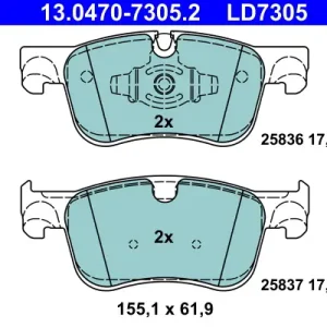 ATE 13.0470-7305.2 - Bremsbelagsatz, Scheibenbremse - ATE Ceramic Preiswert