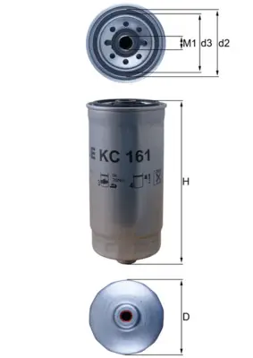 MAHLE KC 161 - Kraftstofffilter Neu
