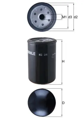 MAHLE KC 24 - Kraftstofffilter Nur Heute