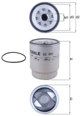 Saisonangebot MAHLE KC 491D - Kraftstofffilter