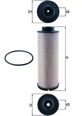 MAHLE KX 73/2D - Kraftstofffilter Saisonangebot