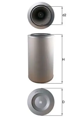 MAHLE LX 1255 - Luftfilter Versand Am Gleichen Tag