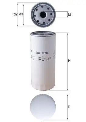 MAHLE OC 370 - Ölfilter Sonderangebot