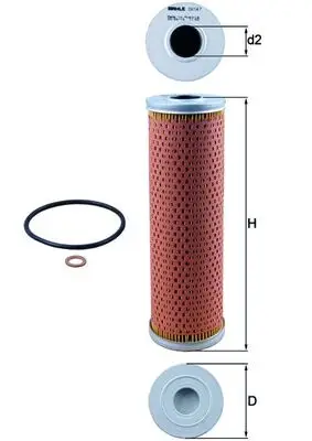MAHLE OX 147D - Ölfilter Markenware