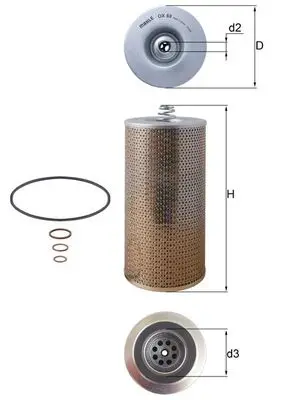 MAHLE OX 69D - Ölfilter Meistverkauft