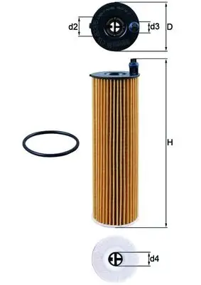 Online Kaufen MAHLE OX 823/6D - Ölfilter