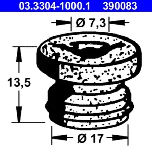 Top-Seller ATE 03.3304-1000.1 - Stopfen, Bremsflüssigkeitsbehälter
