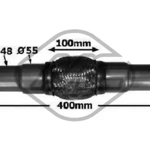 Mega-Angebot Metalcaucho 02046 - Flexrohr, Abgasanlage