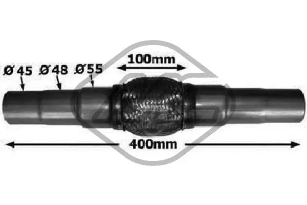 Mega-Angebot Metalcaucho 02046 - Flexrohr, Abgasanlage