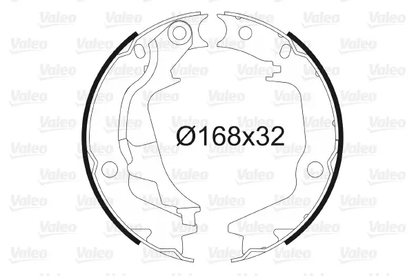 Echt VALEO 564138 - Bremsbackensatz, Feststellbremse