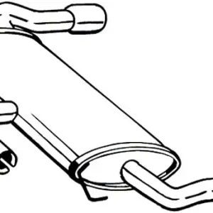 BOSAL 154-507 - Endschalldämpfer Geprüft