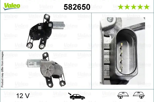 Neu Im Sortiment VALEO 582650 - Wischermotor - ORIGINAL PART