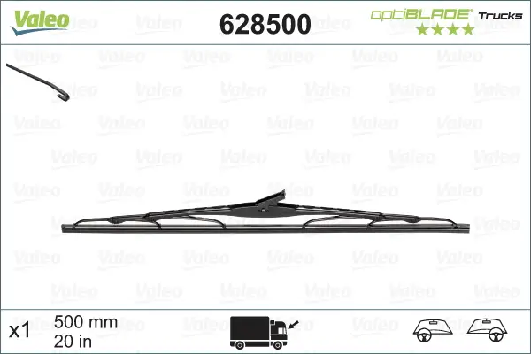 VALEO Scheibenwischer 628500 - OPTIBLADE TRUCKS Billig