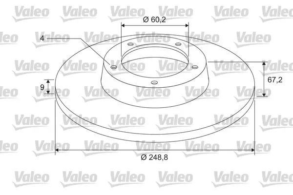 VALEO 675405 - Bremsscheibe - COATED Super-Preis