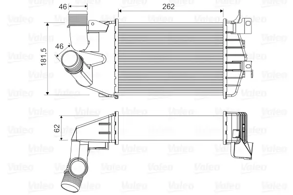 Neue Kollektion VALEO 818556 - Ladeluftkühler