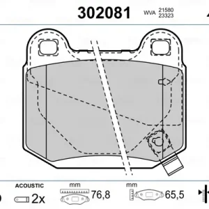 VALEO 302081 - Bremsbelagsatz, Scheibenbremse - FIRST Wochenendangebot