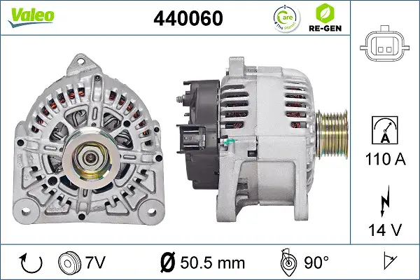 VALEO 440060 - Generator - VALEO RE-GEN REMANUFACTURED Zertifiziert