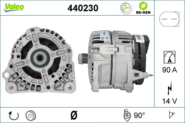 Nur Für Kurze Zeit VALEO 440230 - Generator - VALEO RE-GEN REMANUFACTURED
