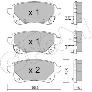 CIFAM 822-1112-1 - Bremsbelagsatz, Scheibenbremse Top-Preis
