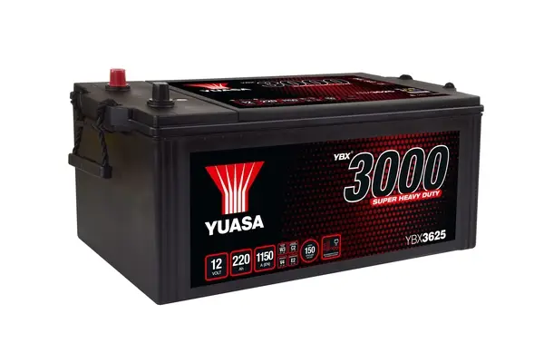 YUASA YBX3625 - Starterbatterie - Super Heavy Duty Battery 220Ah 1150 A 12 V Saisonangebot