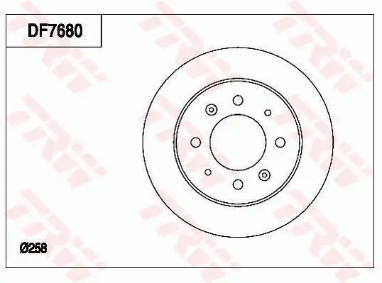 Abverkauf TRW DF7680 - Bremsscheibe