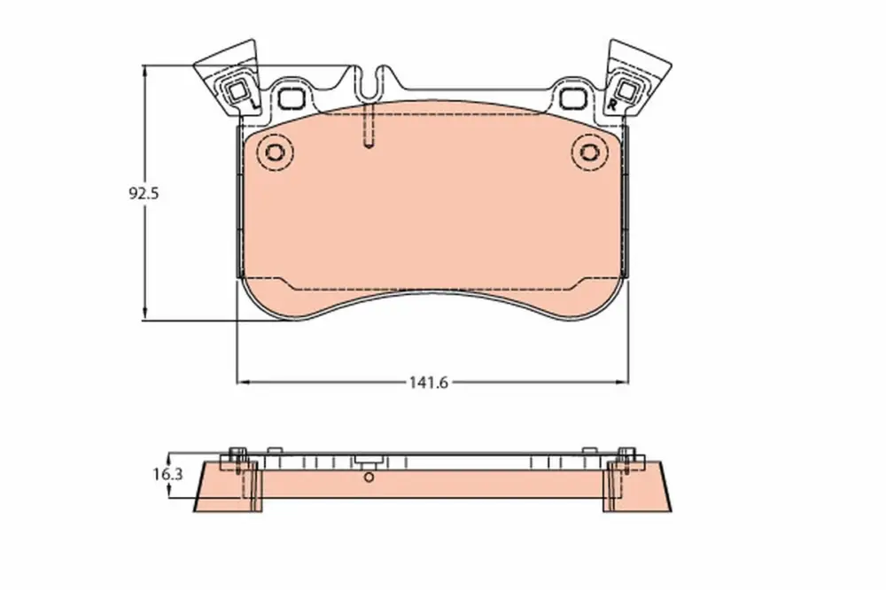 Preisreduziert TRW GDB2229 - Bremsbelagsatz, Scheibenbremse