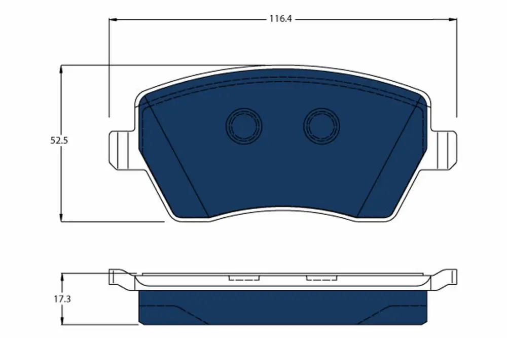 Neue Ware TRW GDB3332BTE - Bremsbelagsatz, Scheibenbremse - ELECTRIC BLUE