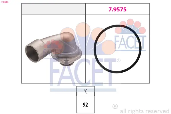 Billig FACET 7.8349 - Thermostat, Kühlmittel