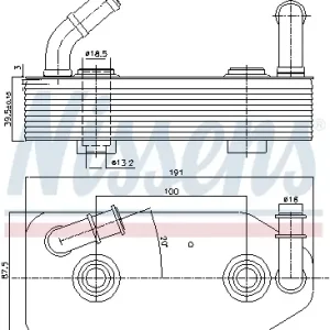 Zertifiziert NISSENS 90667 - Ölkühler, Automatikgetriebe