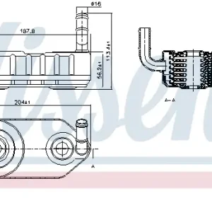 Sonderangebot NISSENS 90708 - Ölkühler, Automatikgetriebe