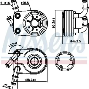 Highlight NISSENS 90794 - Ölkühler, Motoröl - ** FIRST FIT **
