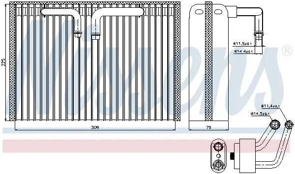 NISSENS 92296 - Verdampfer, Klimaanlage Neu