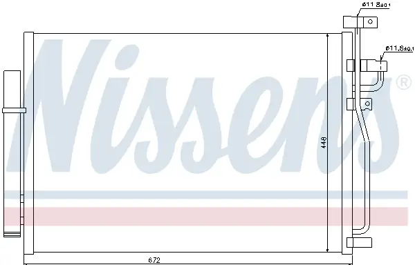 NISSENS 940010 - Kondensator, Klimaanlage - ** FIRST FIT ** Aktuell