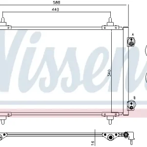 Ausverkauf NISSENS 940111 - Kondensator, Klimaanlage - ** FIRST FIT **