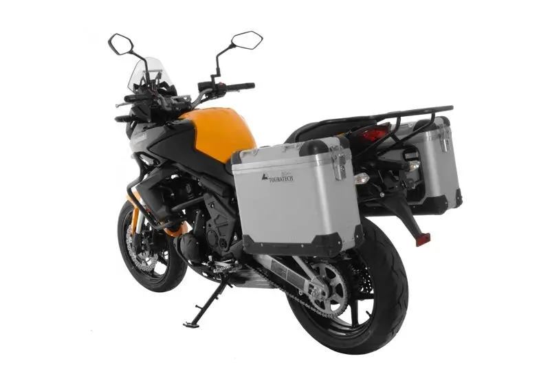 Top-Angebot Motorrad Alukoffer System ZEGA Pro And-S 31/31 Liter mit Stahlträger schwarz für Kawasaki Versys 650 (2010-2014)