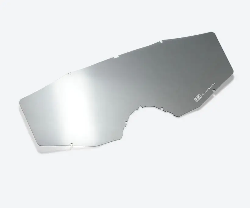Ersatzscheibe Silber Chrome für Motorradbrille Aventuro 8K Heißes Angebot