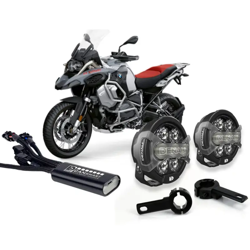 Expressversand LED-Zusatzscheinwerferset DENALI D7 Pro für BMW R1250GS/Adventure/RT/R/RS,R1200GS/Adventure/RT/R/RS (LC) (Sturzbügelmontage)