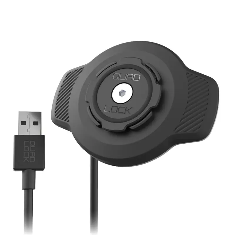 Quad Lock® Motorrad Waterproof Wireless Charging Ladekopf Sichere Zahlung