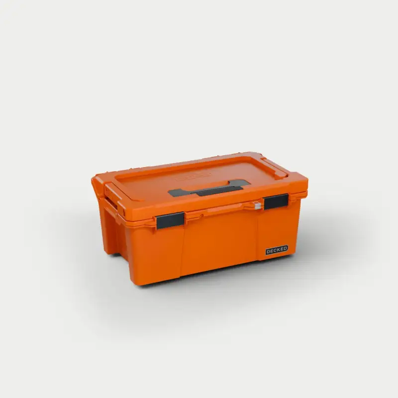 DECKED D-co Case - Sixer 16, Blaze Orange mit schwarzen Verschlüssen Nur Für Kurze Zeit