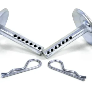 Premium Drehteller (2) verzinkt, rund m. Splint f. WARN Schneeschilder Sichere Zahlung