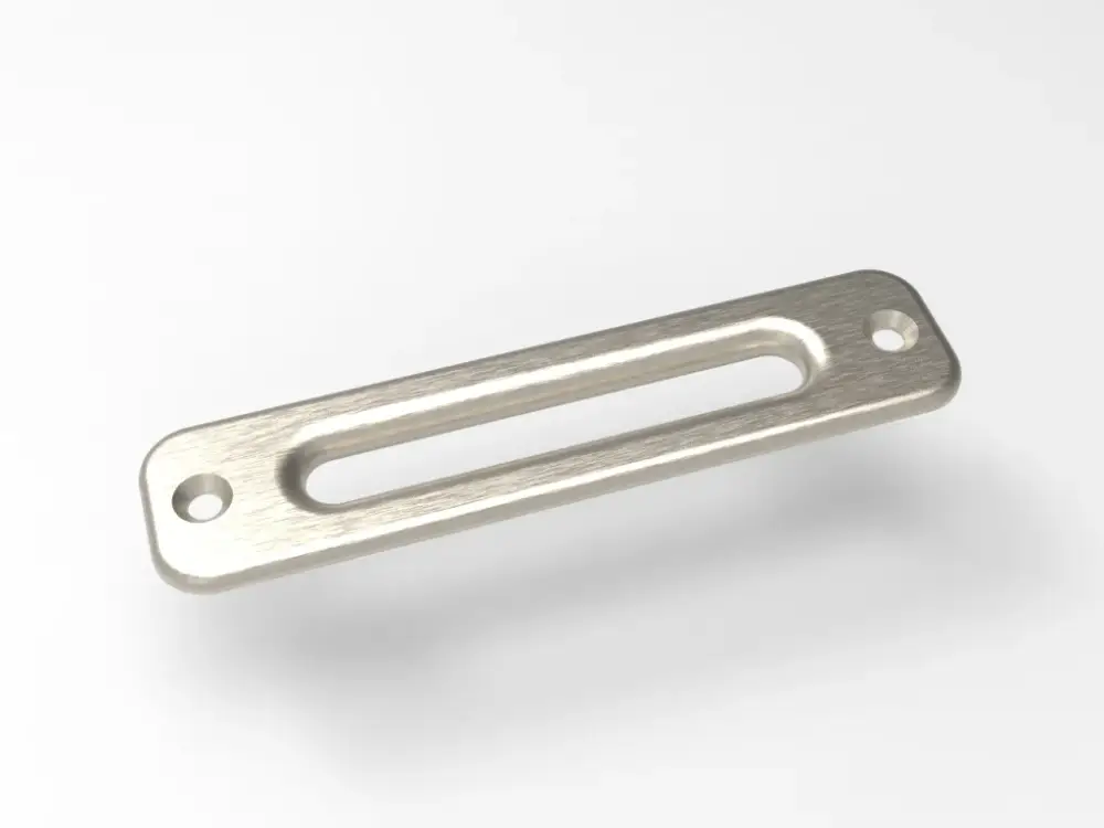 Sale Aluseilfenster LA 254mm silber eloxiert mit negativ Versatz für Kunststoffseil