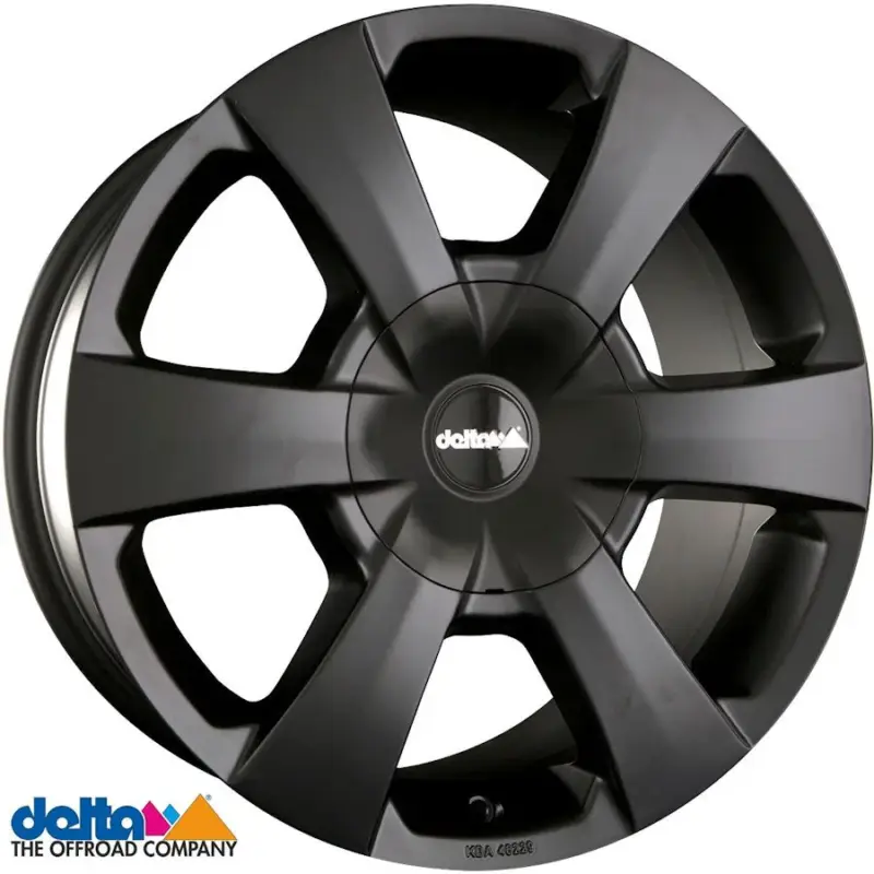 Alufelge Delta WP Toyota Hilux Revo 7,5x16 6x139,7 Et +15, schwarz Sonderangebot