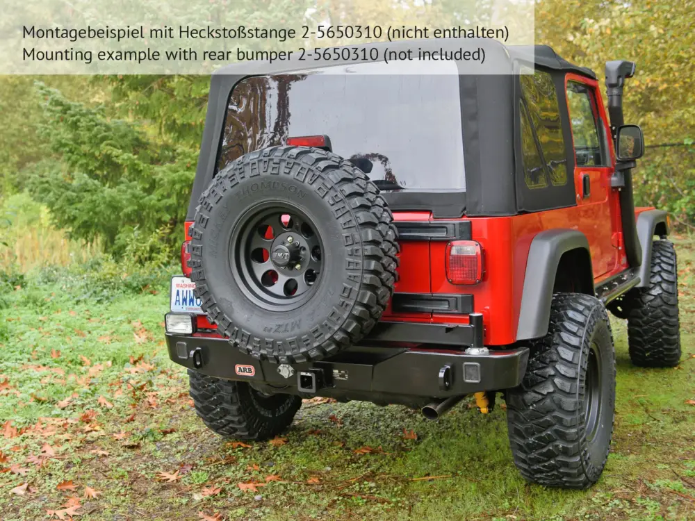 Kracherpreis ARB Reserveradträger für HSS Jeep Wrangler YJ/TJ/JK, -35"