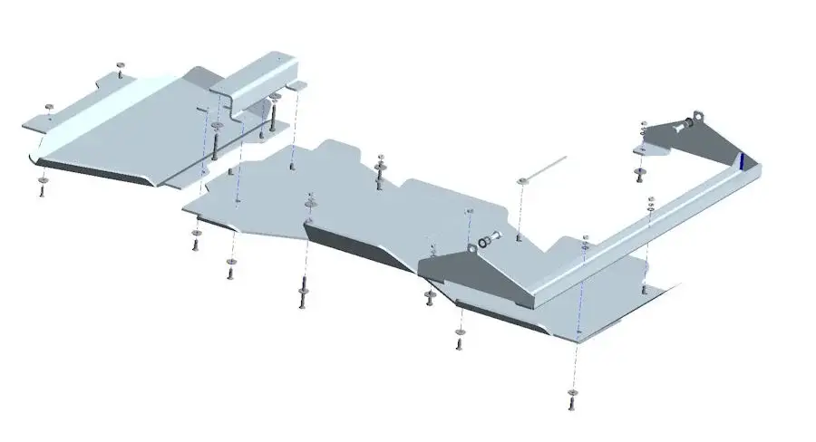 Unterfahrschutz Renault Alaskan bis ‘19 Getriebe + Verteilergetriebe Markenware