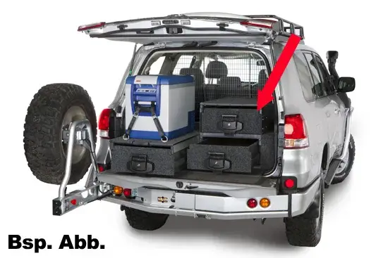 Neue Ware Outback Modular Schublade, einfach 505x745x280 (Außen in mm), grau
