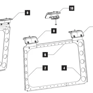 Rhino Rack Montagepunkt außen, Jeep JL Backbone, vorne rechts, für 50-11RJLB1 Beliebt