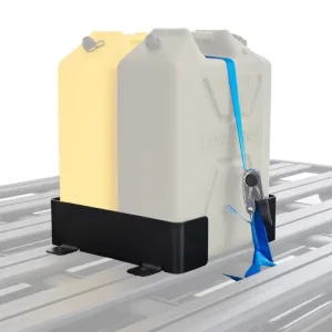 Rhino Rack Doppel Kanisterhalter inkl. "Zwifloc" und Zurrgurt, horizontal Ausverkauf