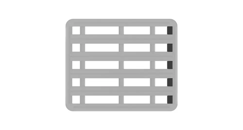 Angebot Rhino Rack Pioneer 6 Windschutzeinsätze Set für 1240 & 1472mm breite Plattformen